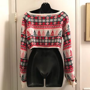 rue21 sweaters medium rue 21 cropped ugly christmas sweater poshmark rue 21 ugly christmas sweater